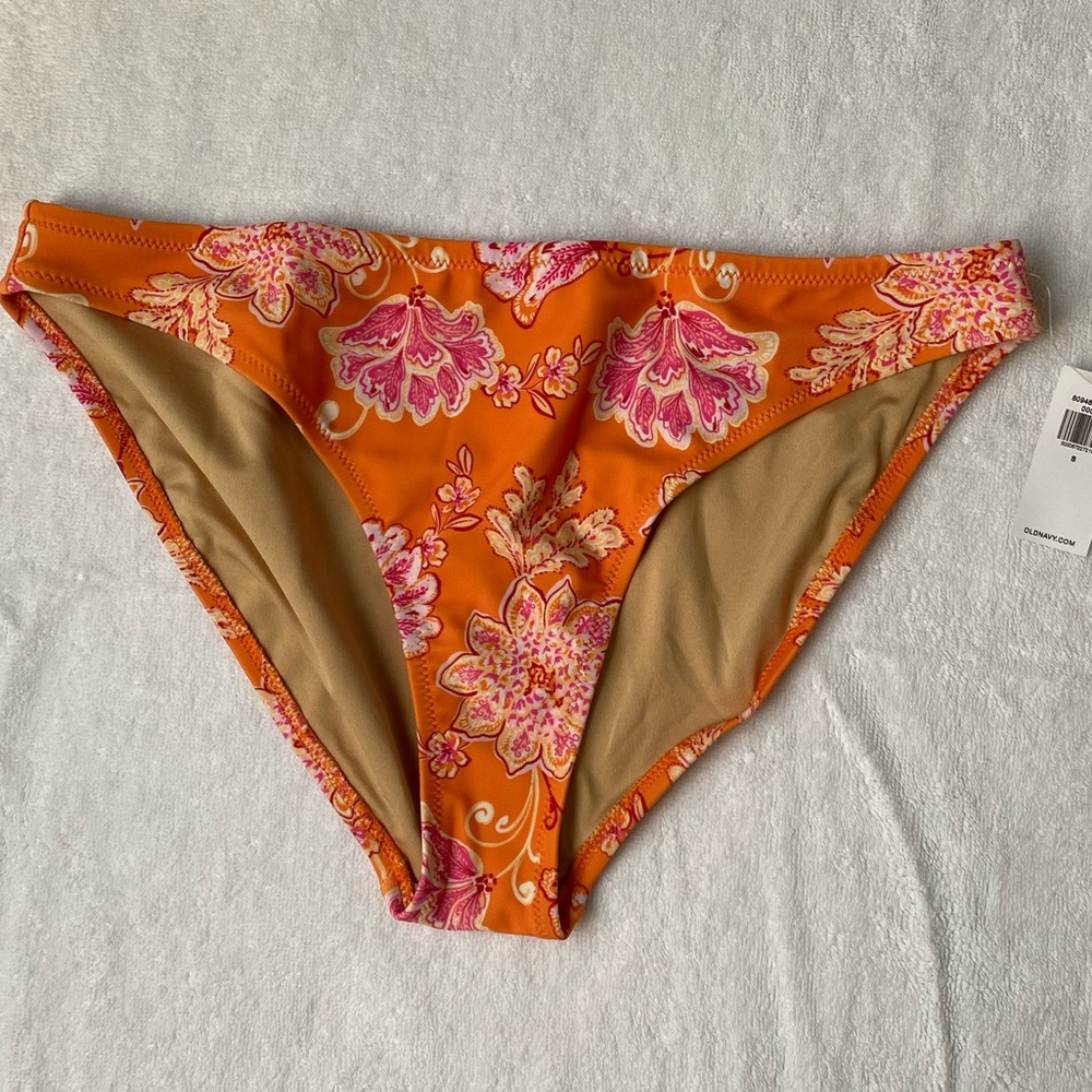 Old Navy size small orange bathing suit bottoms
